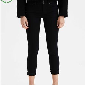 AEO Artist Crop Stretch Skinny Jeans(Size 0)